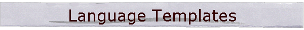 Language Templates